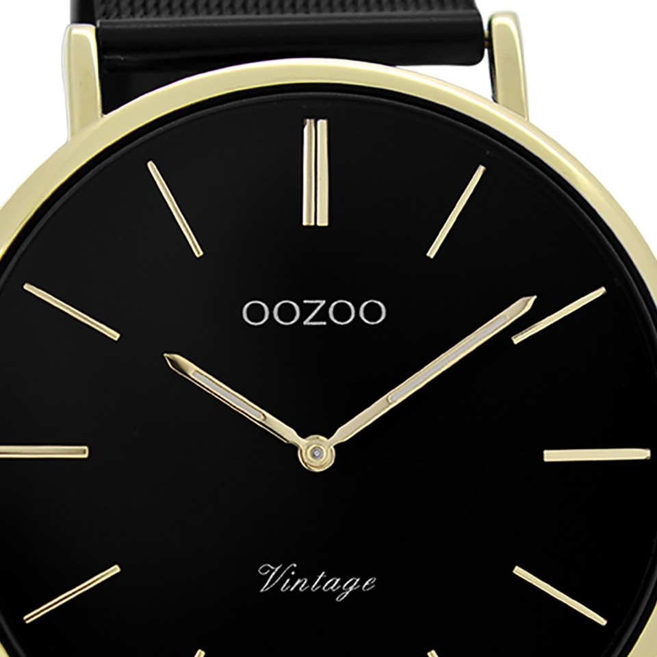 Oozoo UOC4115A Orologio Unisex Serie Vintage: Cassa Metallo Bianco 45mm, Quadrante Con Secondi