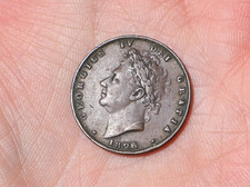 1826 British George IV Farthing 1/4d Second Issue  Coin #GT118