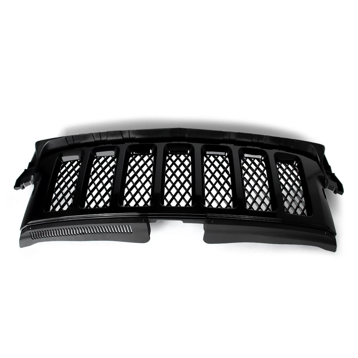 Front Grille For Jeep Grand Cherokee 2011 2012 2013  Overland Style Gloss Black
