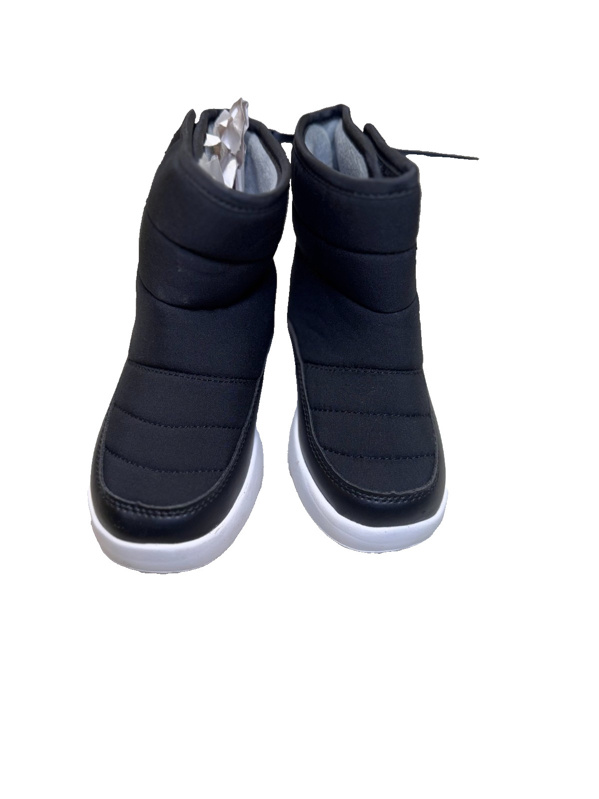 Kids Black Winter Boots Padded Slip On Warm Ankle Boots EU 25 Unisex image 2