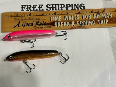LOT OF 2 Rapala Skitter V10 Topwater Lure 1/2 oz, 4'' FISHING LURES TACKLE FIND