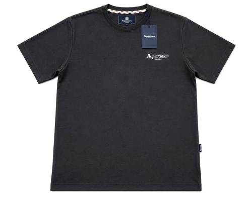 Aquascutum Men's T-Shirt Black All Sizes *REFBR80