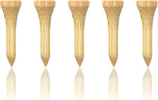 Wooden Golf Tees 3-1/4", 2-3/4", 1-1/2" Available,100 Count Natural Color, Whit