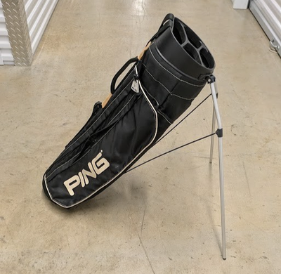 キ*カ様 【レアアイテム】PING ビンテージ Hoofer Vintage PING Hoofer Stand Bag Black - 1st Generation - 4-Way