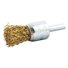 GRAINGER APPROVED 66252838631 End Brush,Shank 1/4",Wire 0.020" dia. 443N99