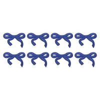 8Pcs Schleifen-AufnäHer, FüR DIY Kleidung BüGeln, Dunkelblau