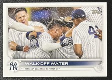 2022 Topps #119 Walk-Off Water New York Yankees Baseball Card