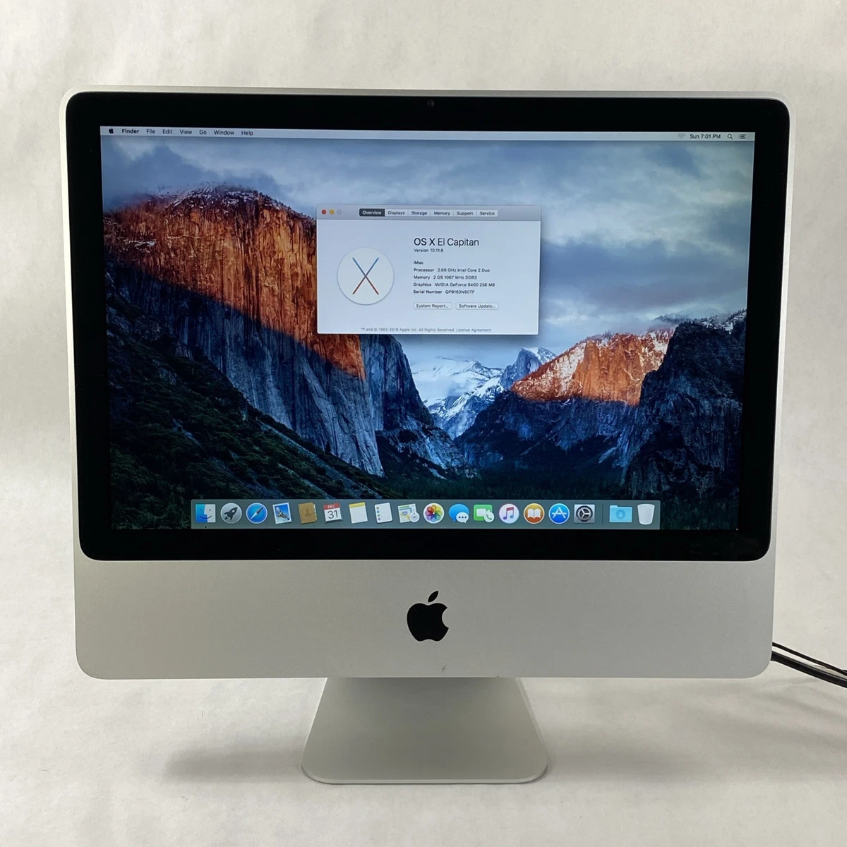Apple iMac Mac OS X 10.11, El Capitan 2009 Released Apple Desktops