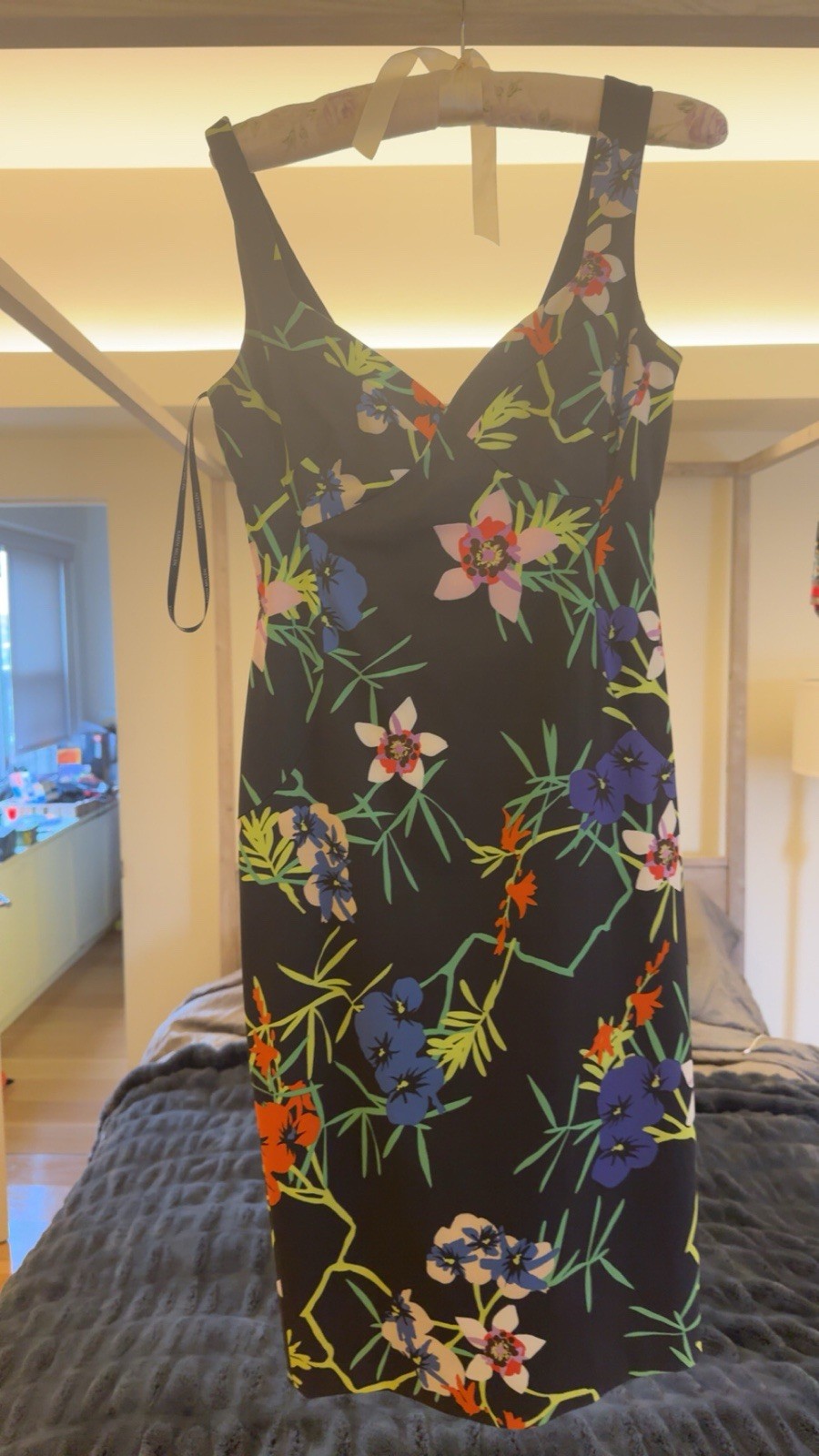 Karen Millen Women's Floral Print Pencil Dress US 6 EU 38 UK 10