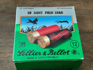 EMPTY 12 GA SHOTGUN SHELL BOX “LELLIER & BELLOT”