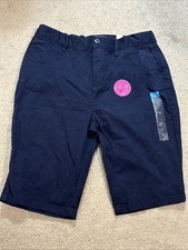 Children  s Place Uniform Shorts Girls Tidal With Belt Navy Size 16
