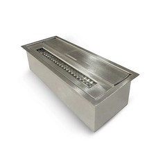 Bruciatore per camino a bioetanolo biocamino in acciaio inox 1,5 lt L30xP12.5...