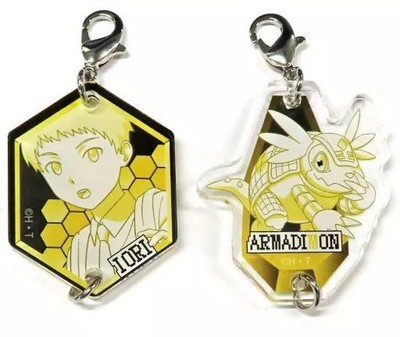 Digimon Acrylic Charm Set Iori & Armadimon Connectable Keychains 4cm 2pcs