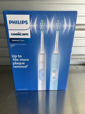 Philips Sonicare Optimal Clean Rechargeable Sonic Toothbrush HX6829/77 (2-pack)