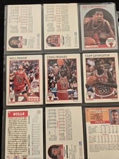 Bill Cartwright Will Perdue NBA Hoops Card Lot 18 1991 Chicago Bulls