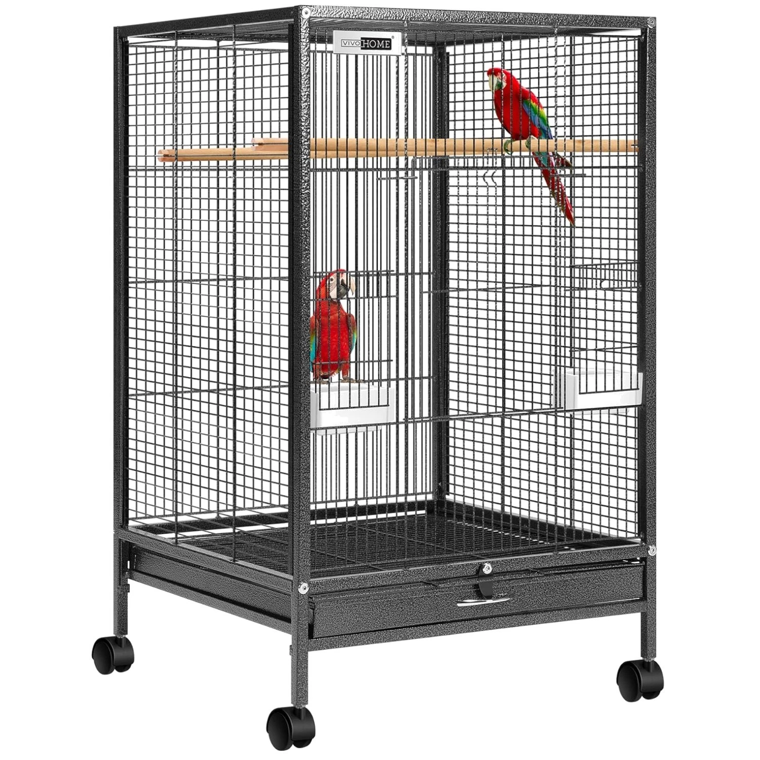 Spacious Bird Cage for Lovebirds - Easy Assembly