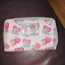 Star Wars Mandalorian - Grogu Zip Around Wallet w/ Hearts - Loungefly Valentines