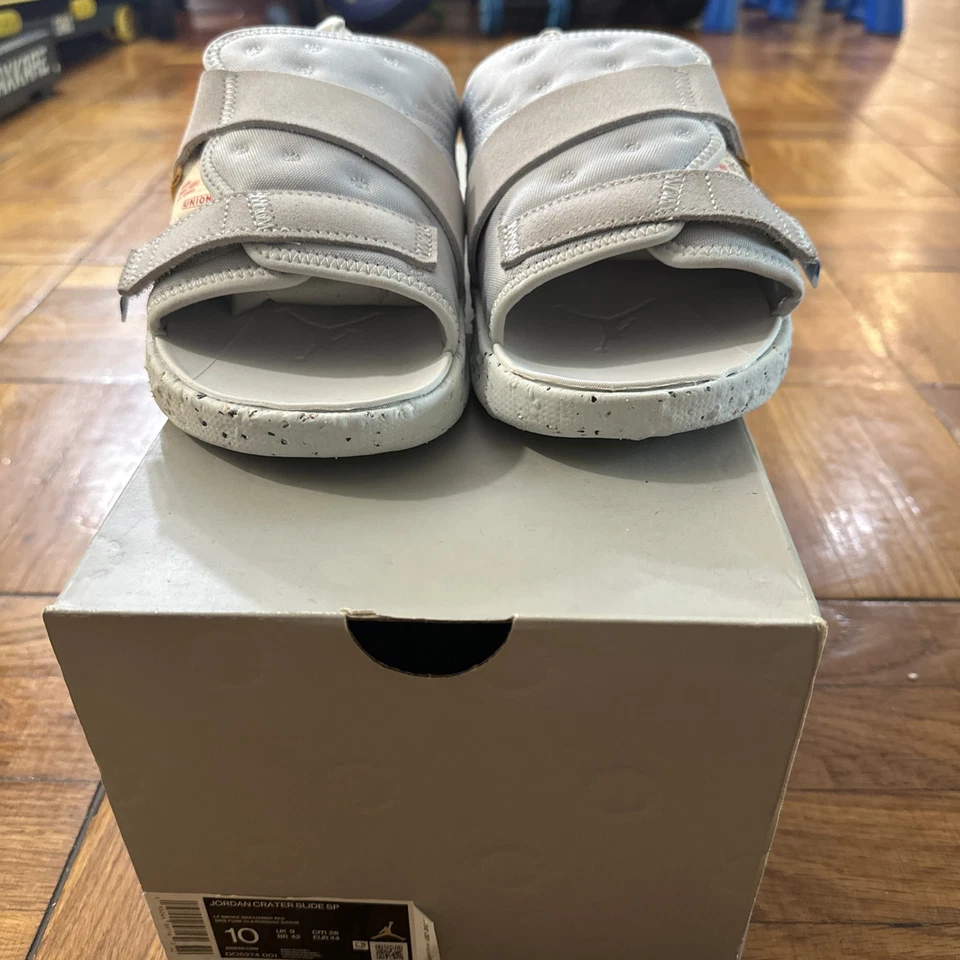 Union LA x Nike Jordan Crater Slide Smoke Grey DO6274 001 Slides Sandals Size 10 - Image 2 of 4