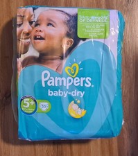 2015 Pampers Baby Dry diapers 35 nappies No5 size 13-27 kgs/29-60lbs NOS