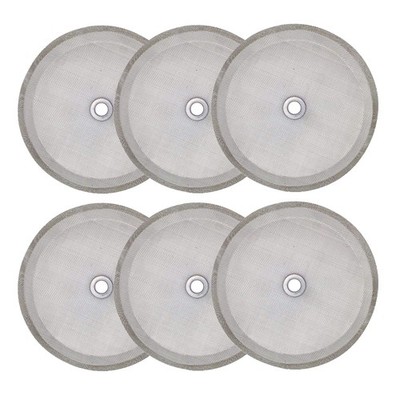 6 Pieces French Press Filters Screen, 4 Inch Stainless Steel Mesh Screen