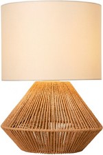 OTTO HOME Tischleuchte Sillias Natur Boho Sisal Leinen Beige 30 x 42 cm