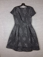 Eliza J Womens Dress 4 Black Floral Print Mini Party Evening Cocktail Formal