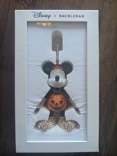 Disney X Baublebar Mickey Mouse Pumpkin Halloween Bag Charm Keychain Jewels