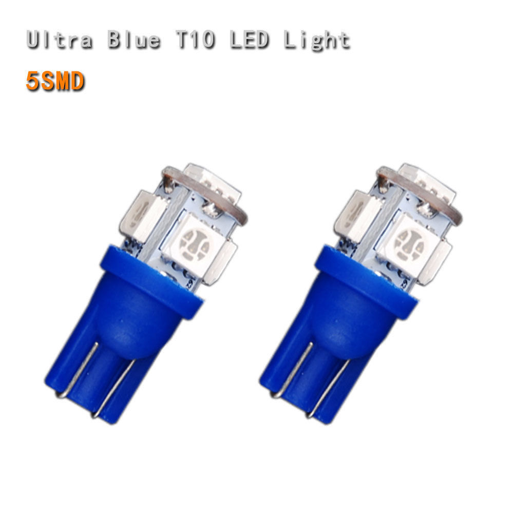 DIESEL｜ (A14942 0GRAC 9CB) 10 Pcs 12V T10 Blue 5050 5SMD LED Wedge Car Light Bulb 194