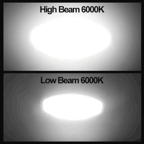 Universal Motorcycle Skull LED Hi/Lo Beam Headlight Lamp 12v Head Lamp Touring - Picture 3 of 7