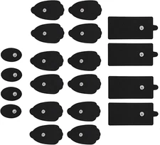 TENS Electrode Pads 20 PCS - Reusable Self-Adhesive Replacement Pads with 3.5Mm 