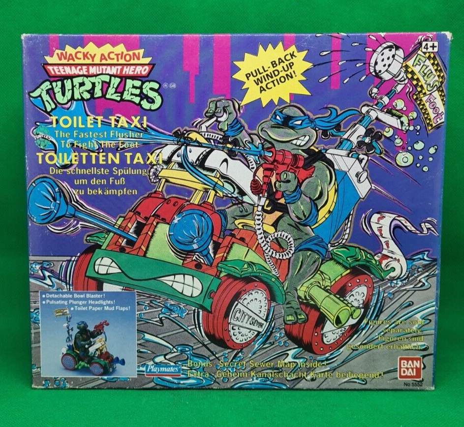 Playmates - TMNT - Toilet Taxi - Turtles - 1988 - New 43377055525