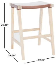 Safavieh AARIZ RECTANGLE COUNTER STOOL, Reduced Price 2172730060 BST1011B