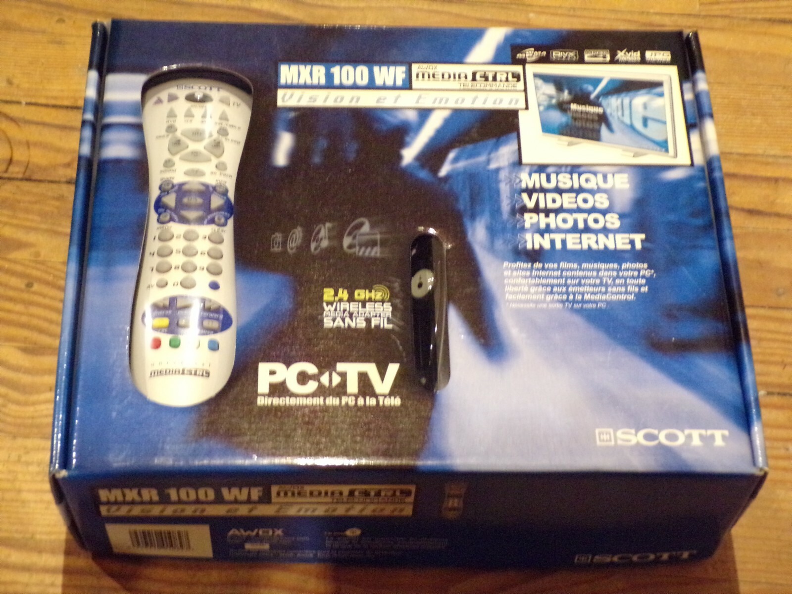 SCOTT MXR-100 WF EasyPCTV contrôleur multimédia pour piloter un PC à distance sans bug de visée