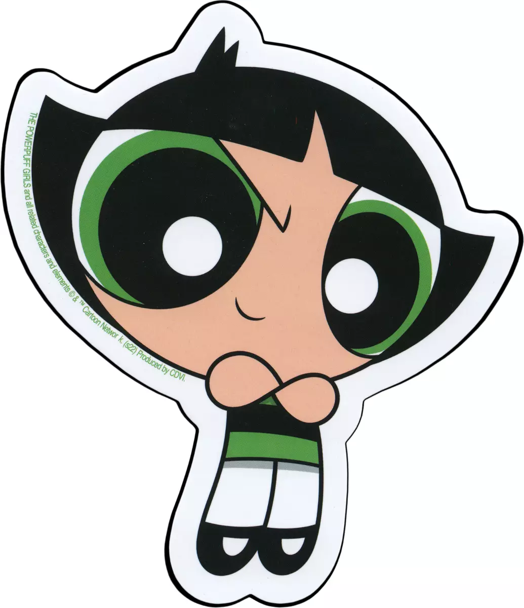 Sticker - Buttercup Powerpuff Girls Cartoon Network Kids TV Show 4.5 Decal  5914