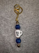 Handmade Beaded Keychain, Purse Charm, Zipper Pull