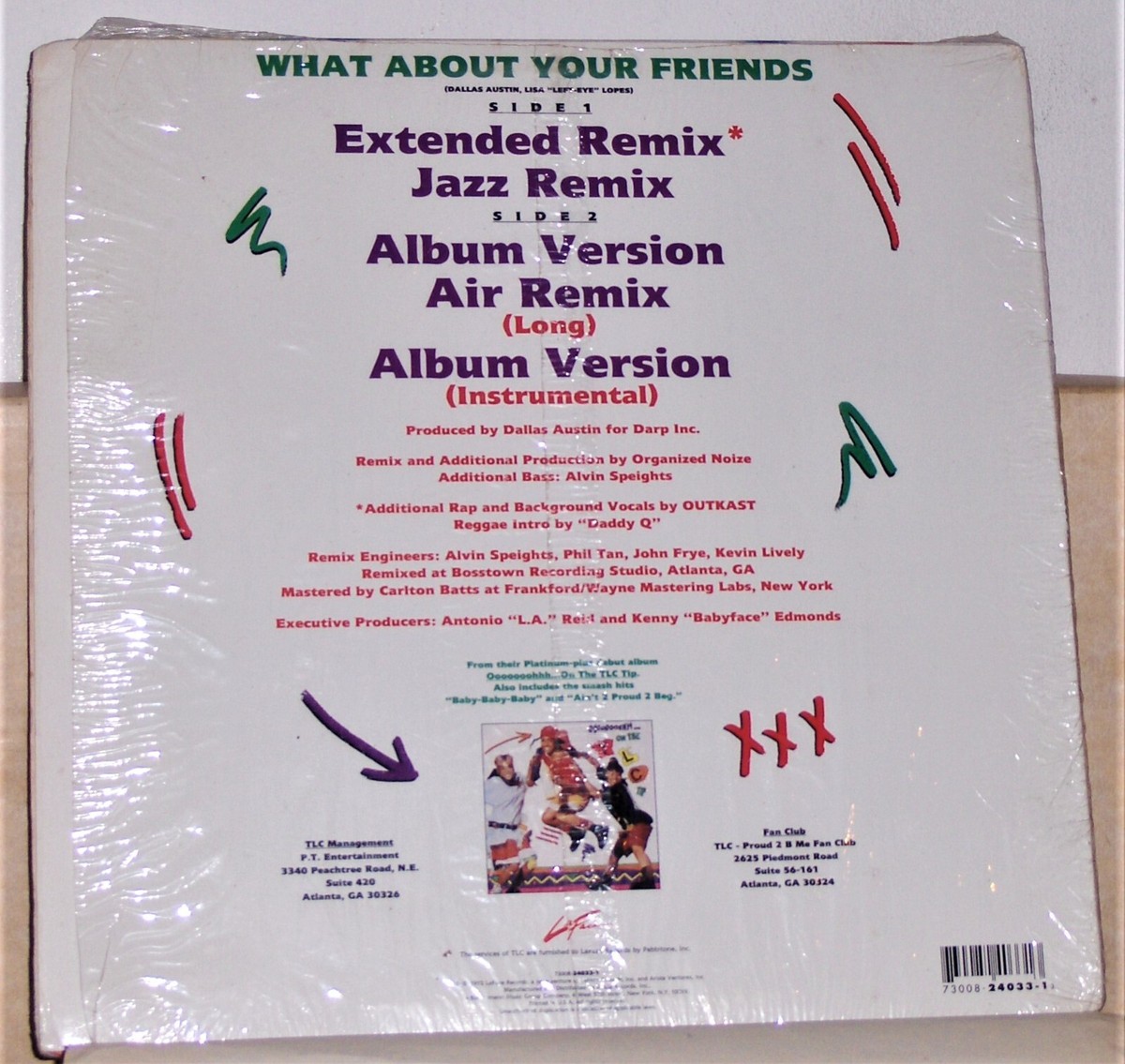 TLC – What About Your Friends - 12 inch Single Vinyl Record | eBay