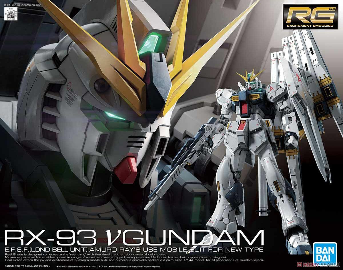 RX-93 V Nu Gundam 1/144 Scale Model Kit Di Montaggio RG-32 Real Grade Bandai