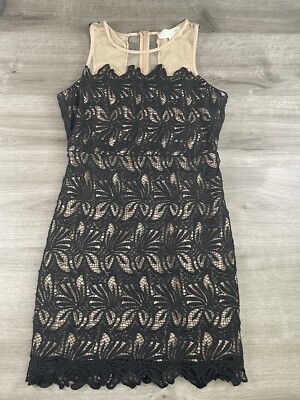 lace mini dress bodycon Here To Stun Lace Trim Bodycon Mini Dress main image 1