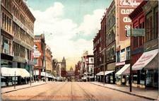 Postcard Main Street Looking North from 12th Street in Kansas City, Missouri Postcard Main Street Looking North from 12th Street in Kansas City, Missouri