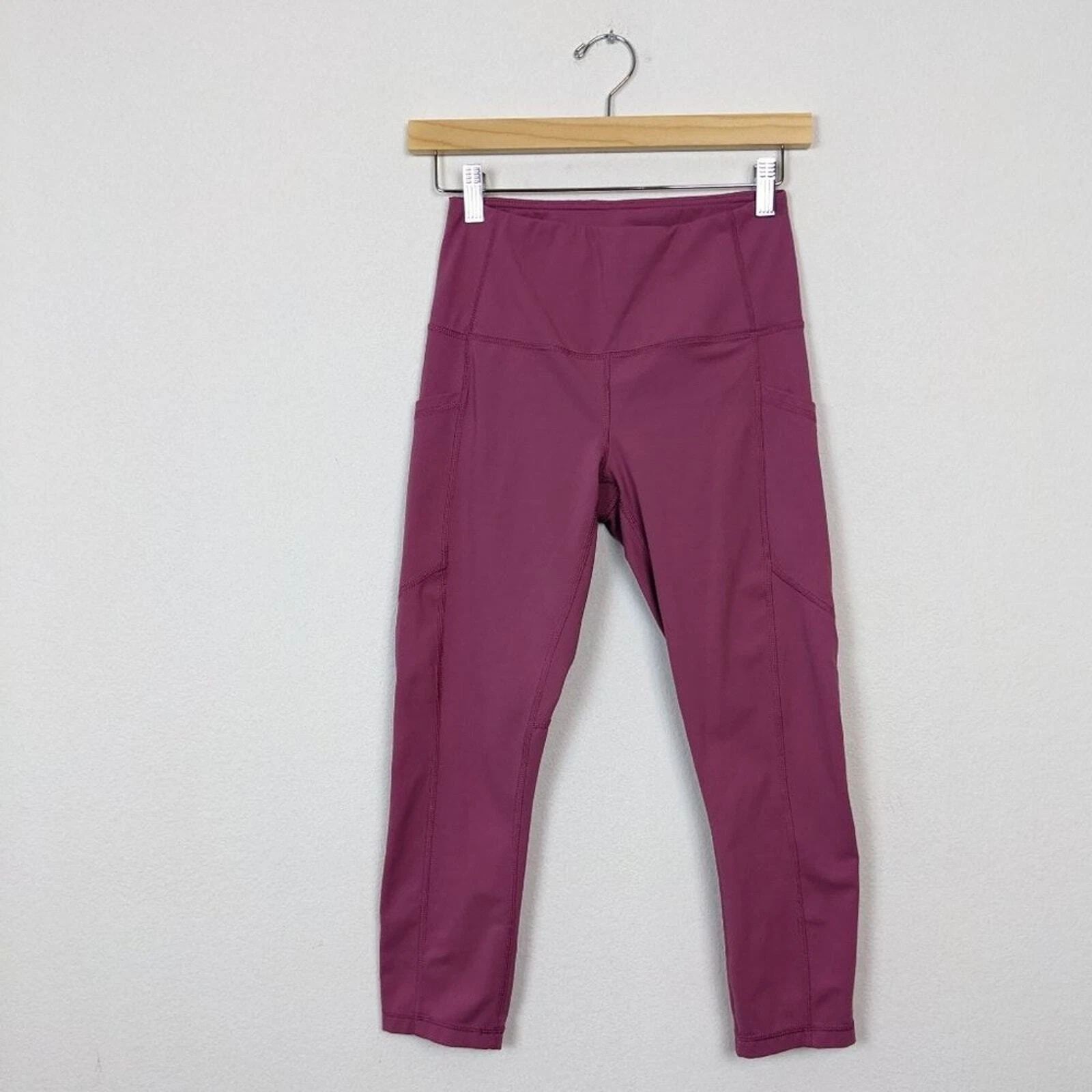 yogalicious lux dusty rose high rise athletic leggings
