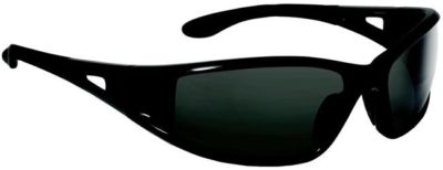 Bolle Lowrider Safety Glasses with Black Frame and Polarized Smoke