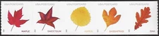 USA Sc. 5975a (post card) Vibrant Leaves 2025 MNH coil strip of 5