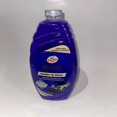 NEW Turtle Wax Ice Premium Care Wash & Wax 48 OZ Smart Shield Tech Carnauba Wax