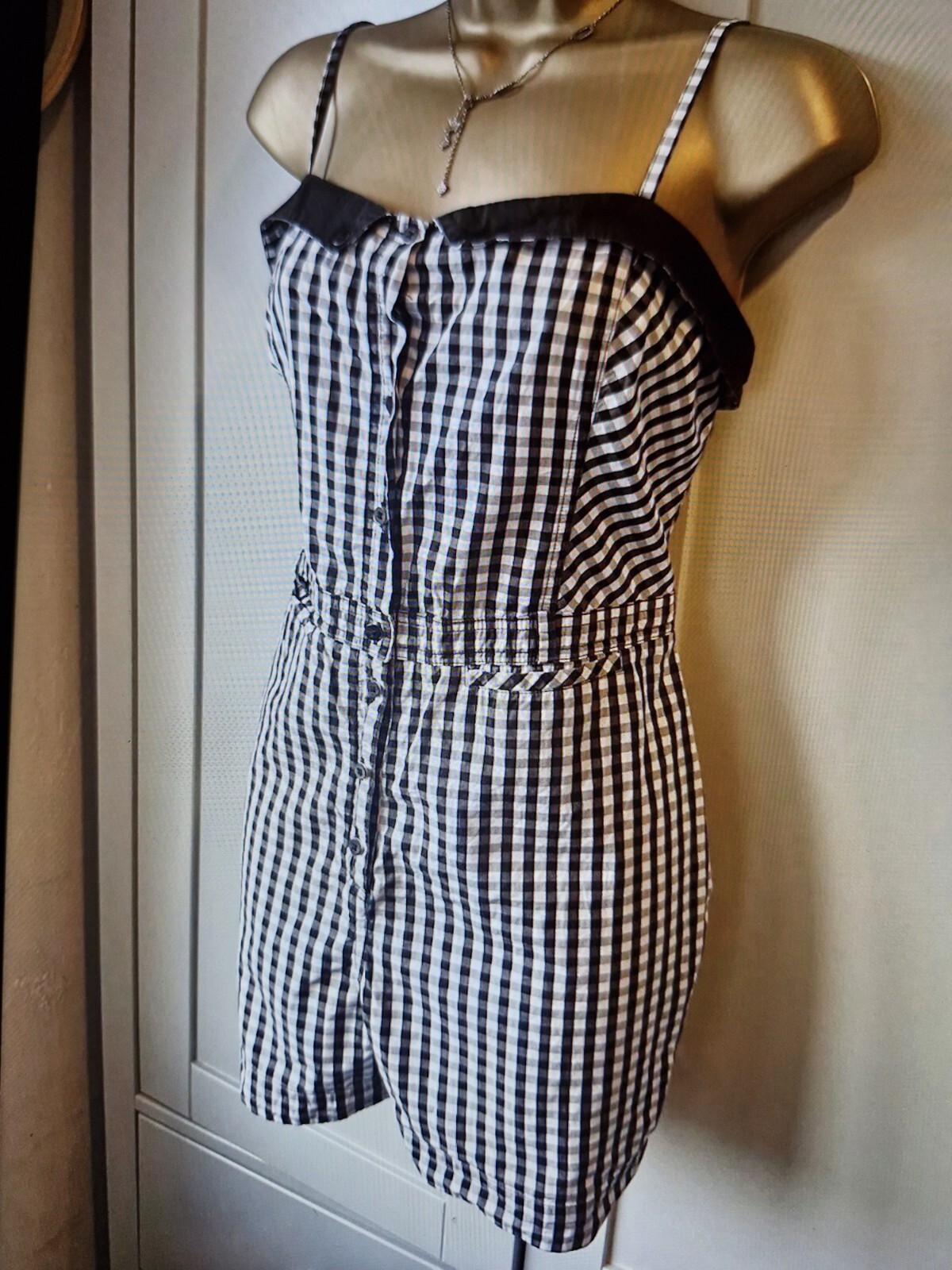 AMY WINEHOUSE FRED PERRY GINGHAM PLAYSUIT SIZE 14 RARE!! image 4