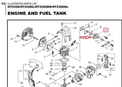 Maruyama 265802 Ansaugbrücke passend für HT2300 HT230 HT230D HT230DL M23S