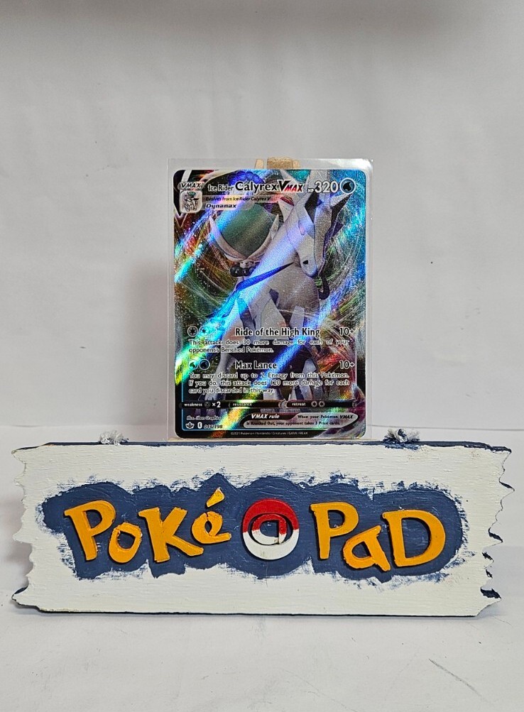 Pokémon TCG - Ice Rider Calyrex VMAX - 046/198 - Chilling Reign NM-M