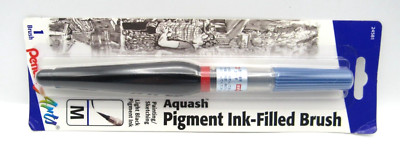 Pentel Arts Pocket Brush Pen Medium Point Light Black Pigment Ink 24581