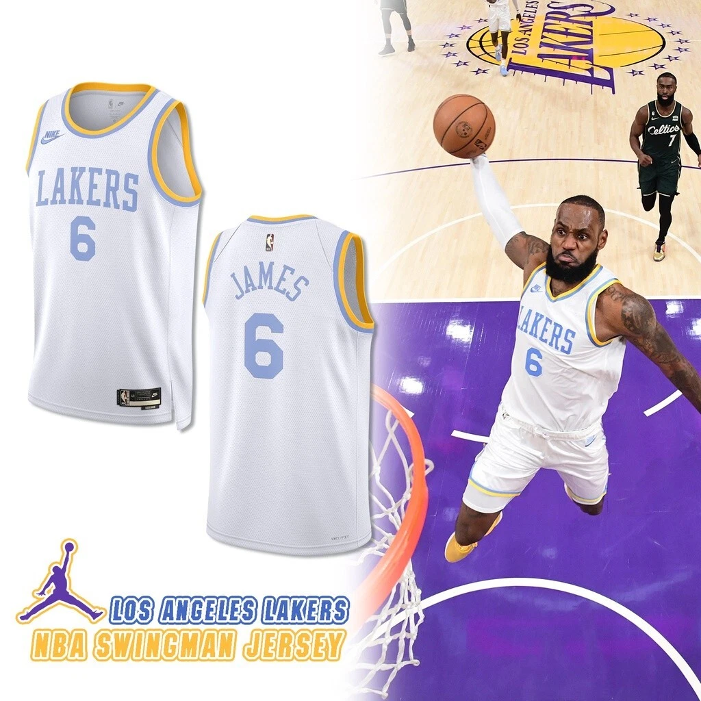 Nike NBA Lebron James 6 Los Angeles Lakers Dri FIT Swingman Jersey HWC MPLS 2XL