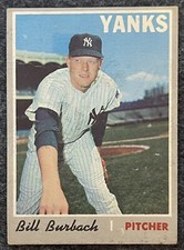 1970 Topps Baseball #167 Bill Burbach Yanks
