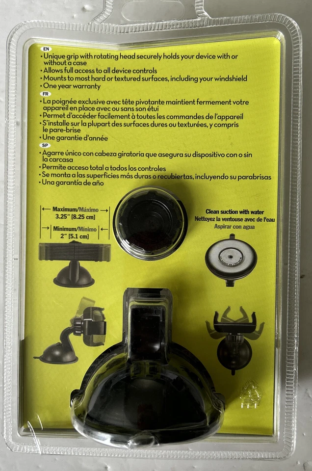 3.25" Mi-T Universal Holder GPS Phone Suction Cup Mount Car Stand Cradle - Image 2 of 2